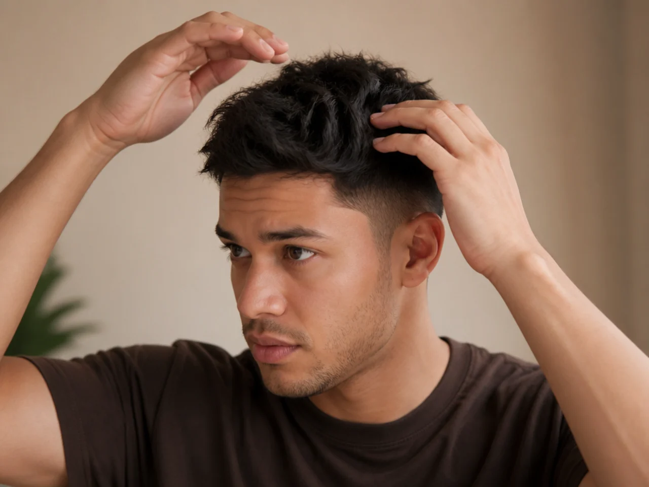 A short textured top being shaped in a second light pass of product