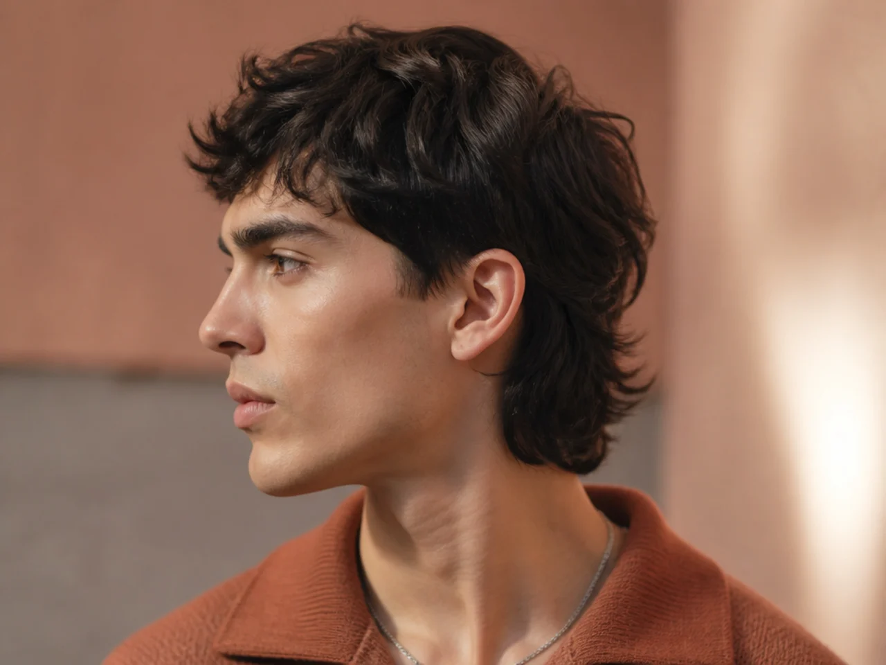 A short mullet with a blunt cut edge across the tail