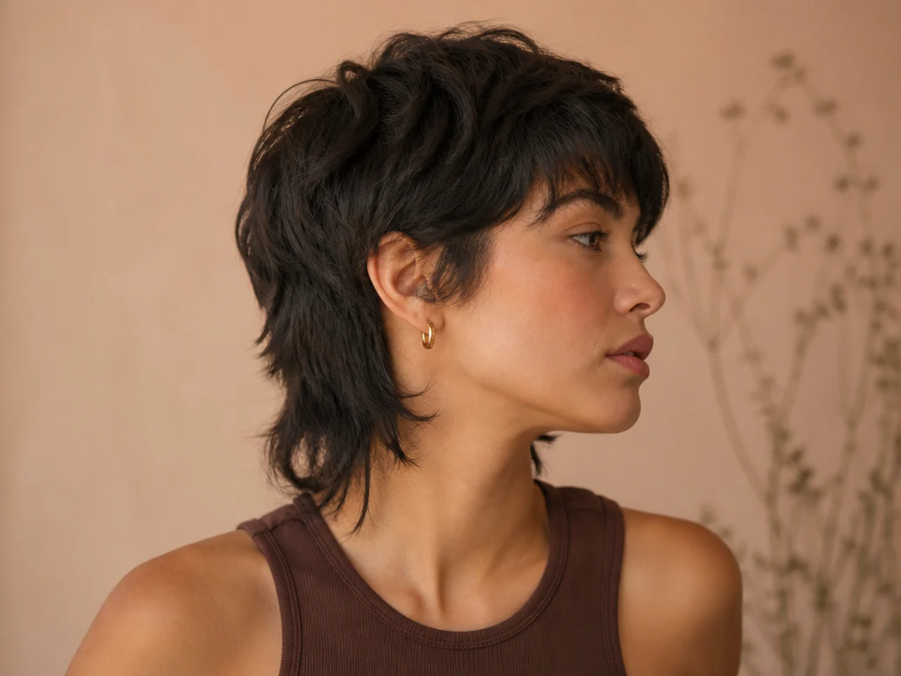 A short mullet at five weeks of growth