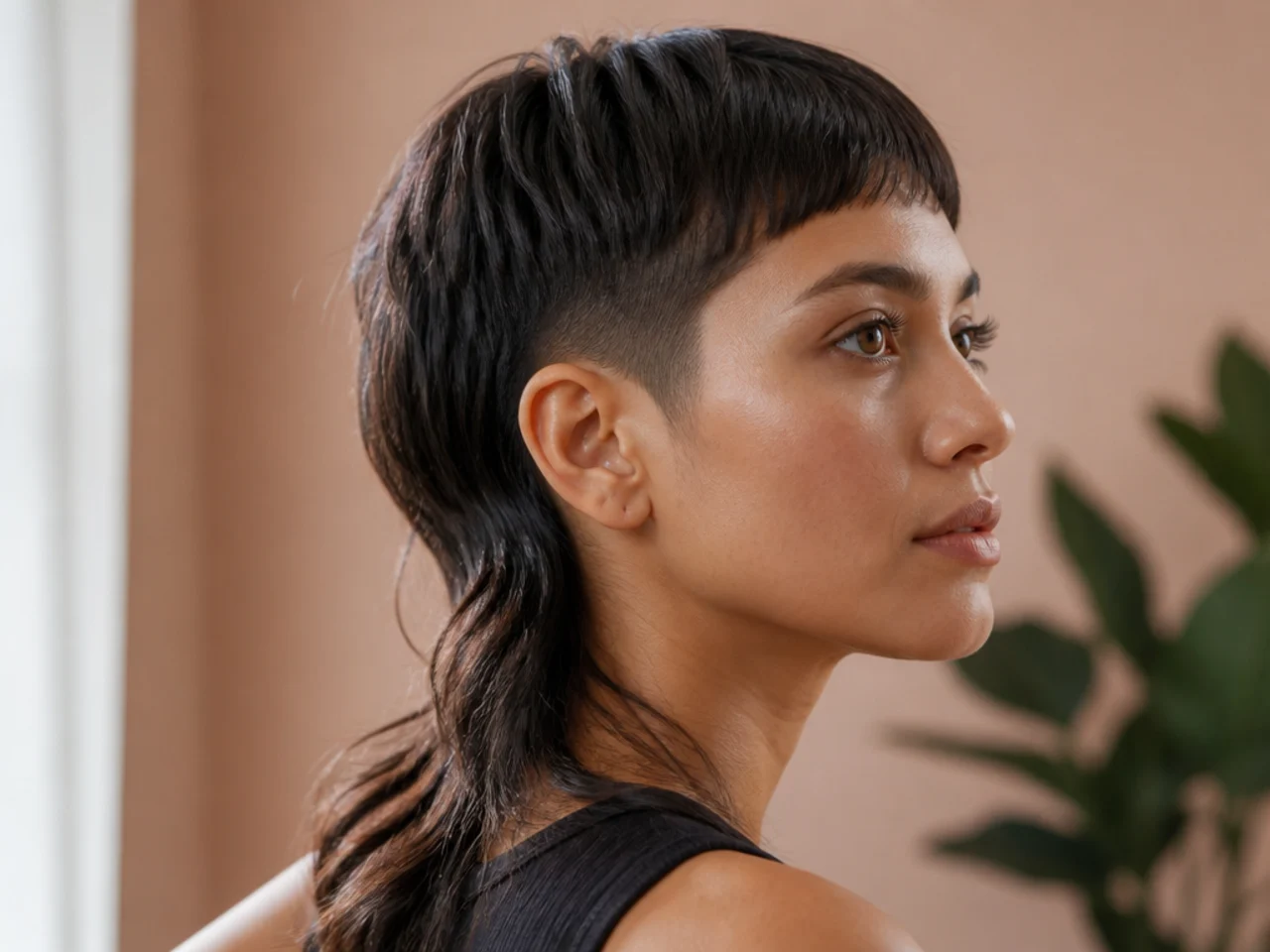A disconnected mullet with a hard jump between sides and back
