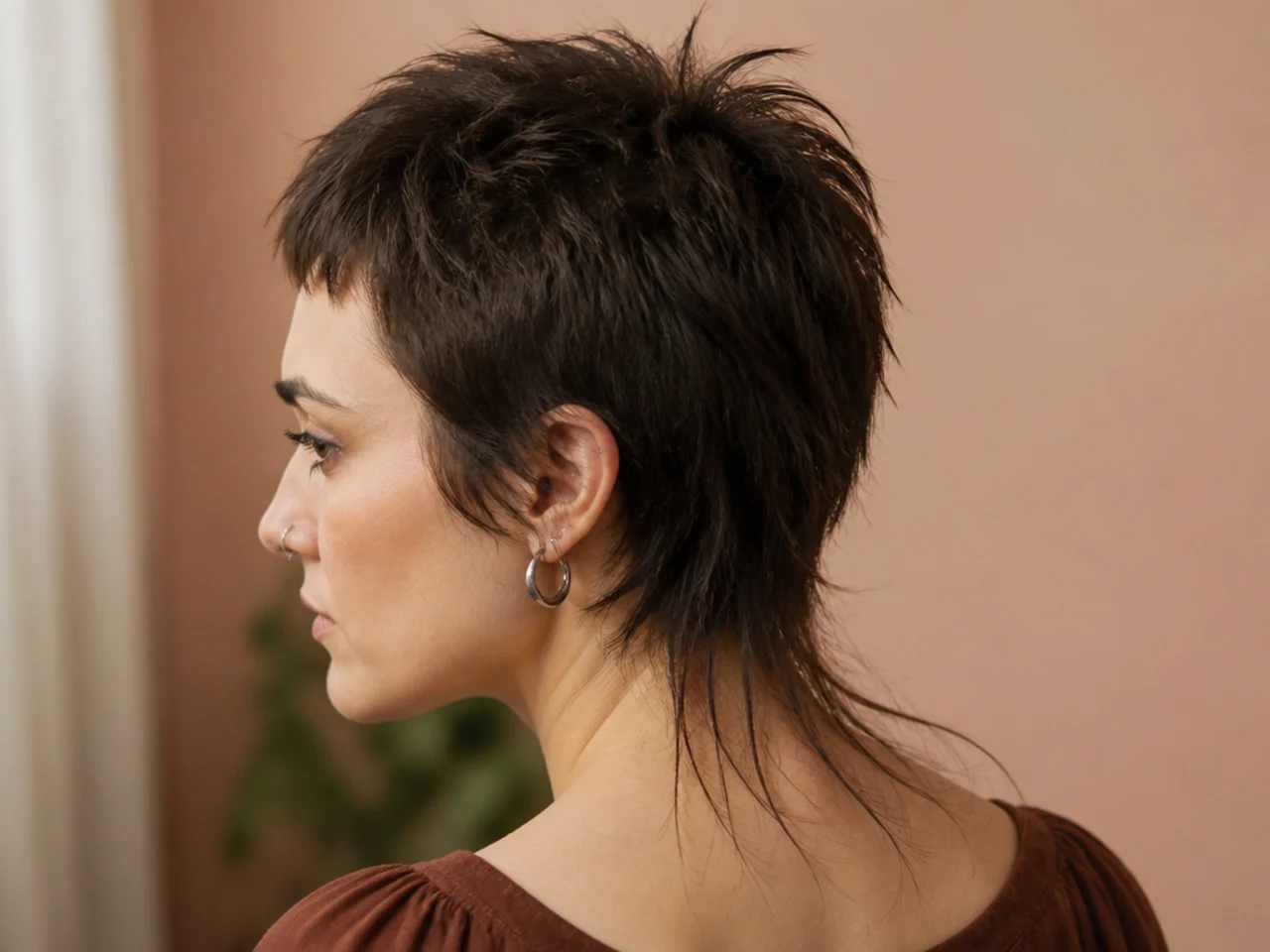 A mullet tail thinned badly with short pieces standing up