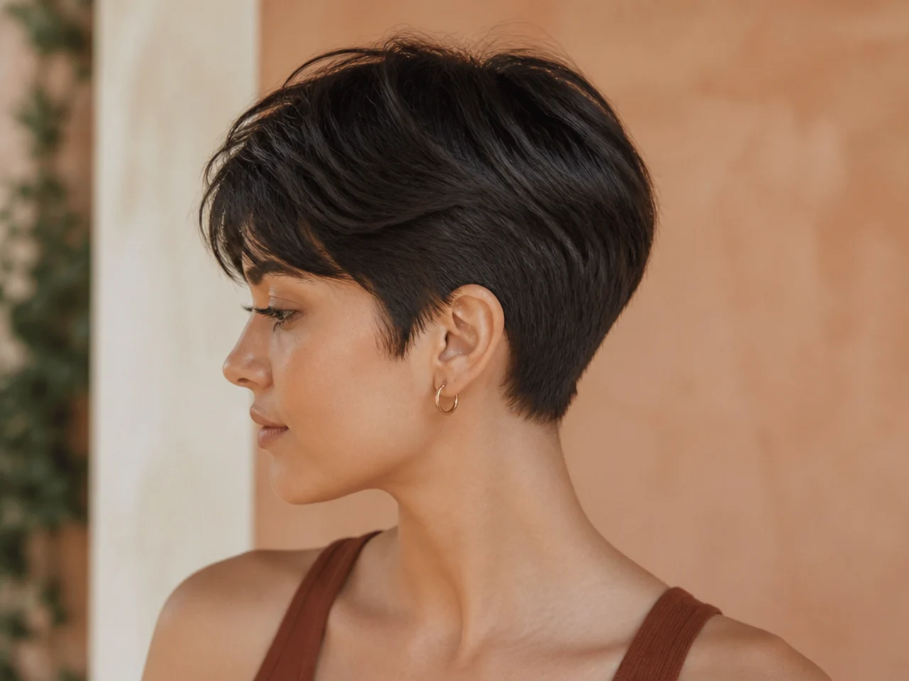 A soft taper on fine hair finishing at a longer guard