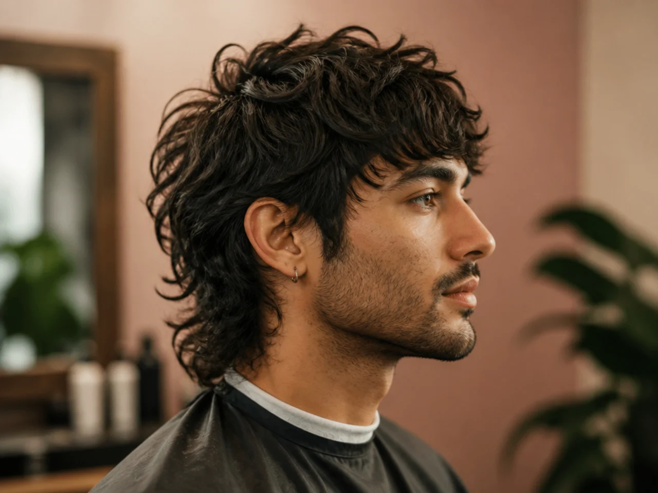Salon calendar with recurring five-week shape trim appointments marked through a wolf cut grow-out