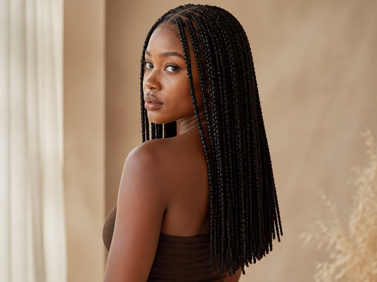 20 Neat Medium Knotless Braids Ideas to Save