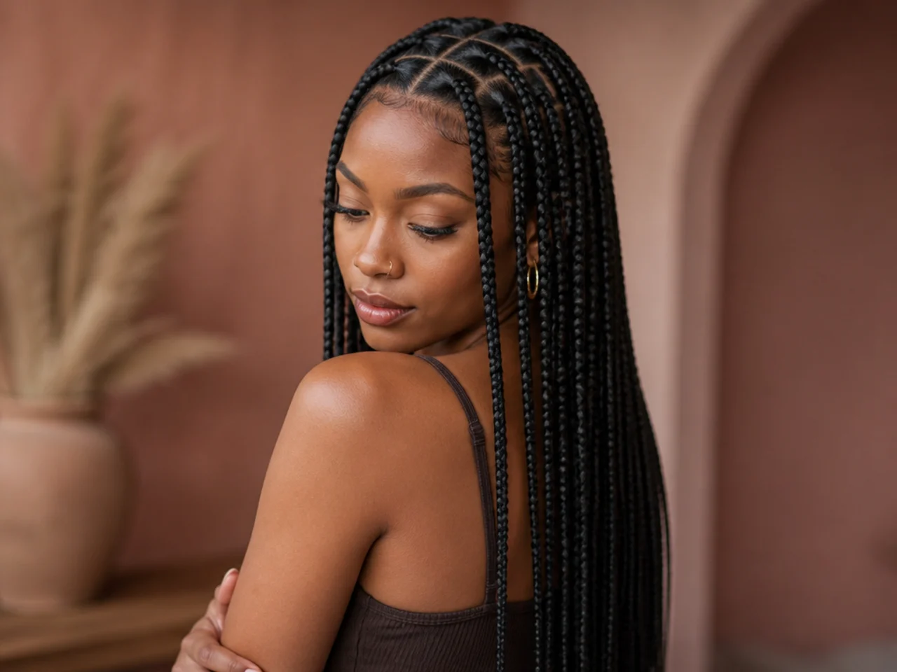 Medium braids on a square parting grid