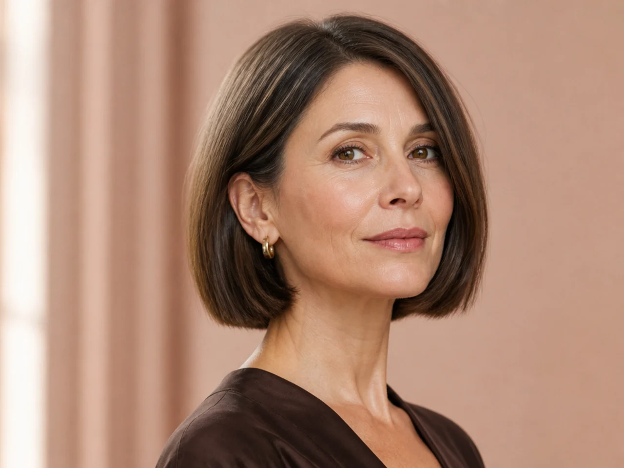 A blunt bob on fine hair