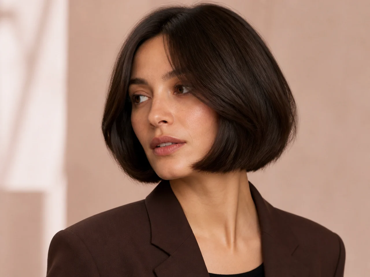 A bob on thick hair
