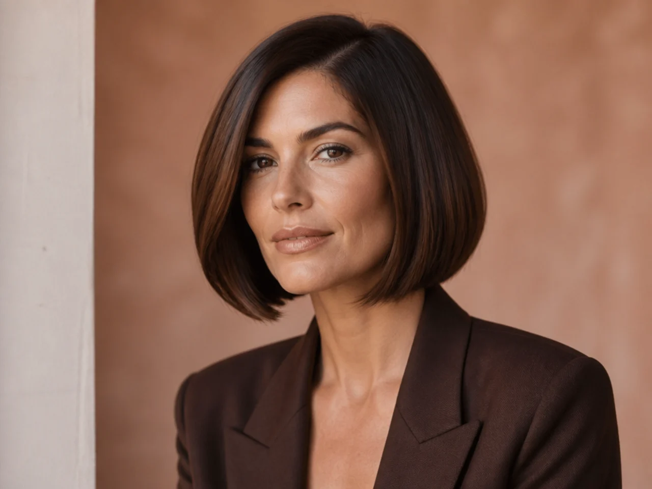 A glossed bob