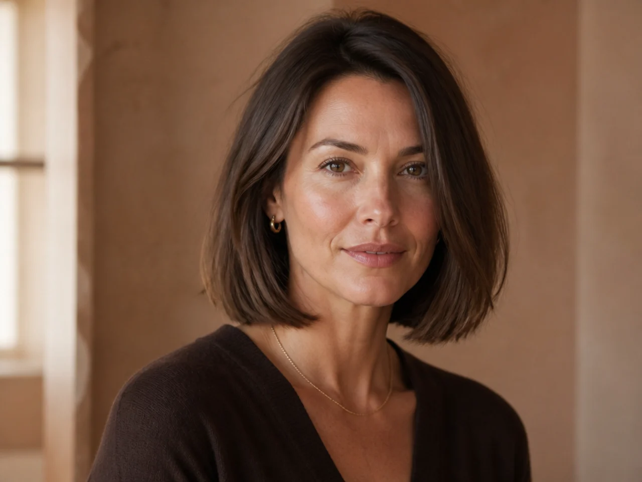 A collarbone-length bob