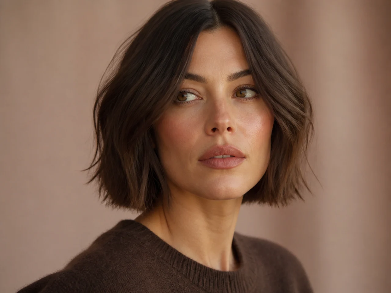 A bob with a separated texturised perimeter