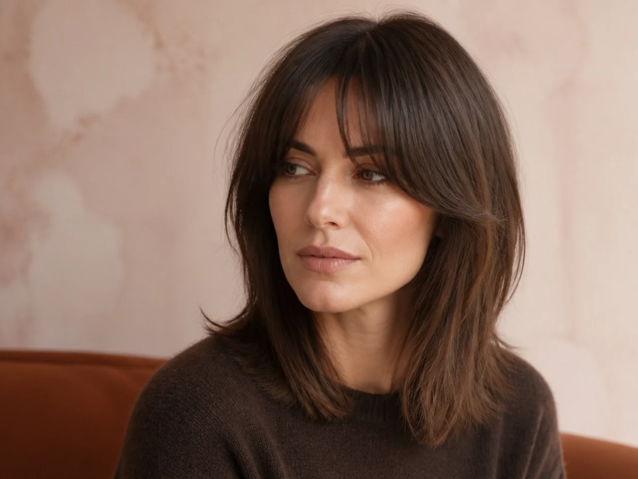 Curtain bangs on fine hair