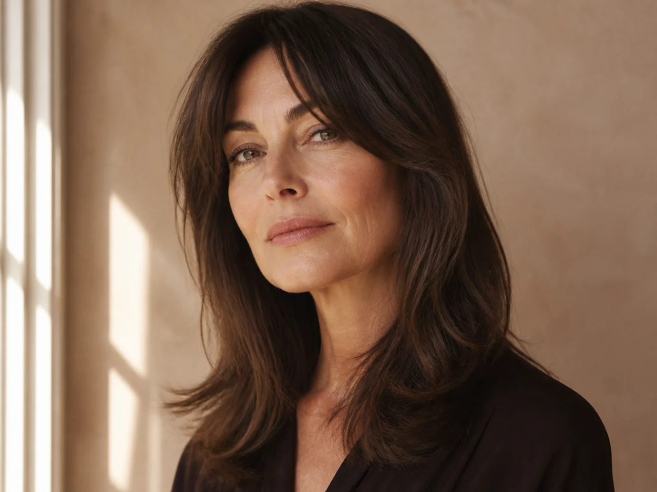 A partial blow-dry finished by air-drying
