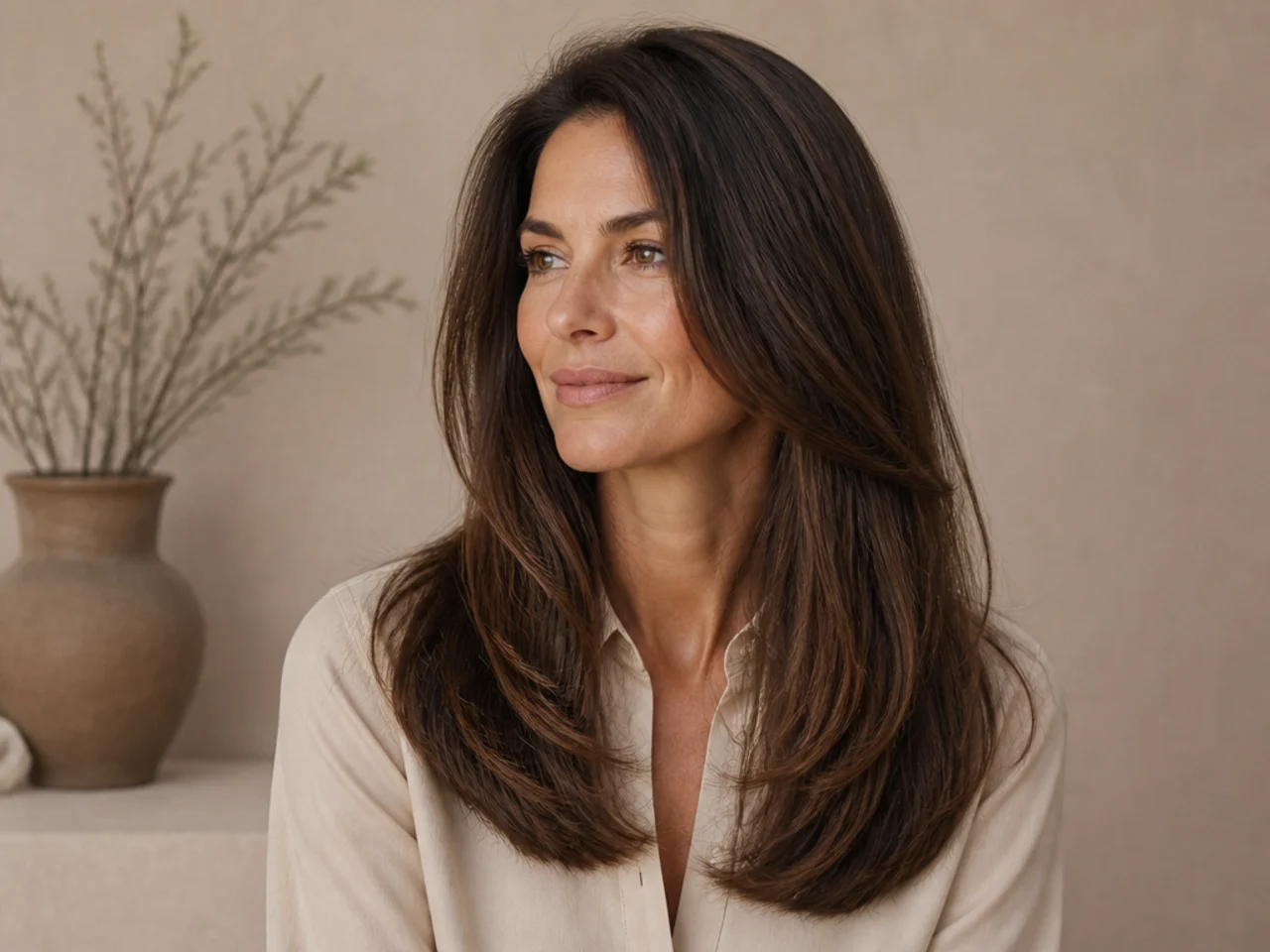 Long hair cut back to dense ends