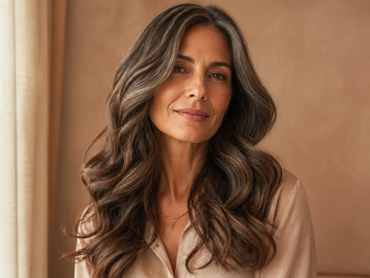 Waves on long hair