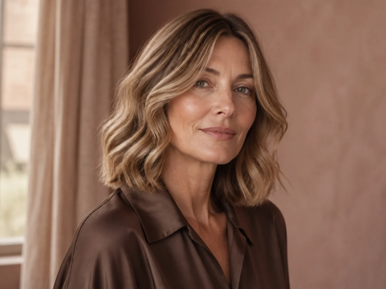 Soft waves on fine hair