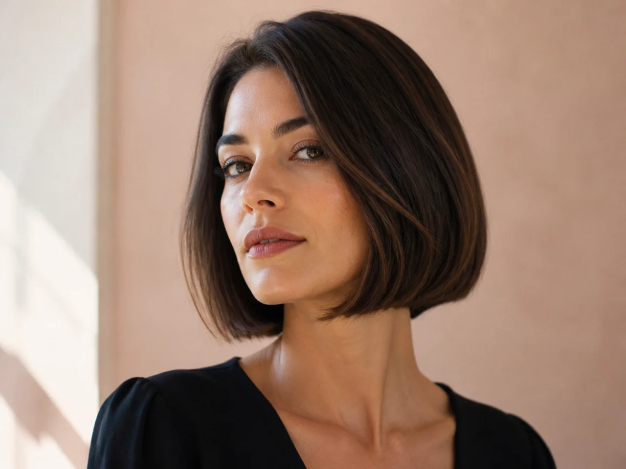 A classic chin-length bob