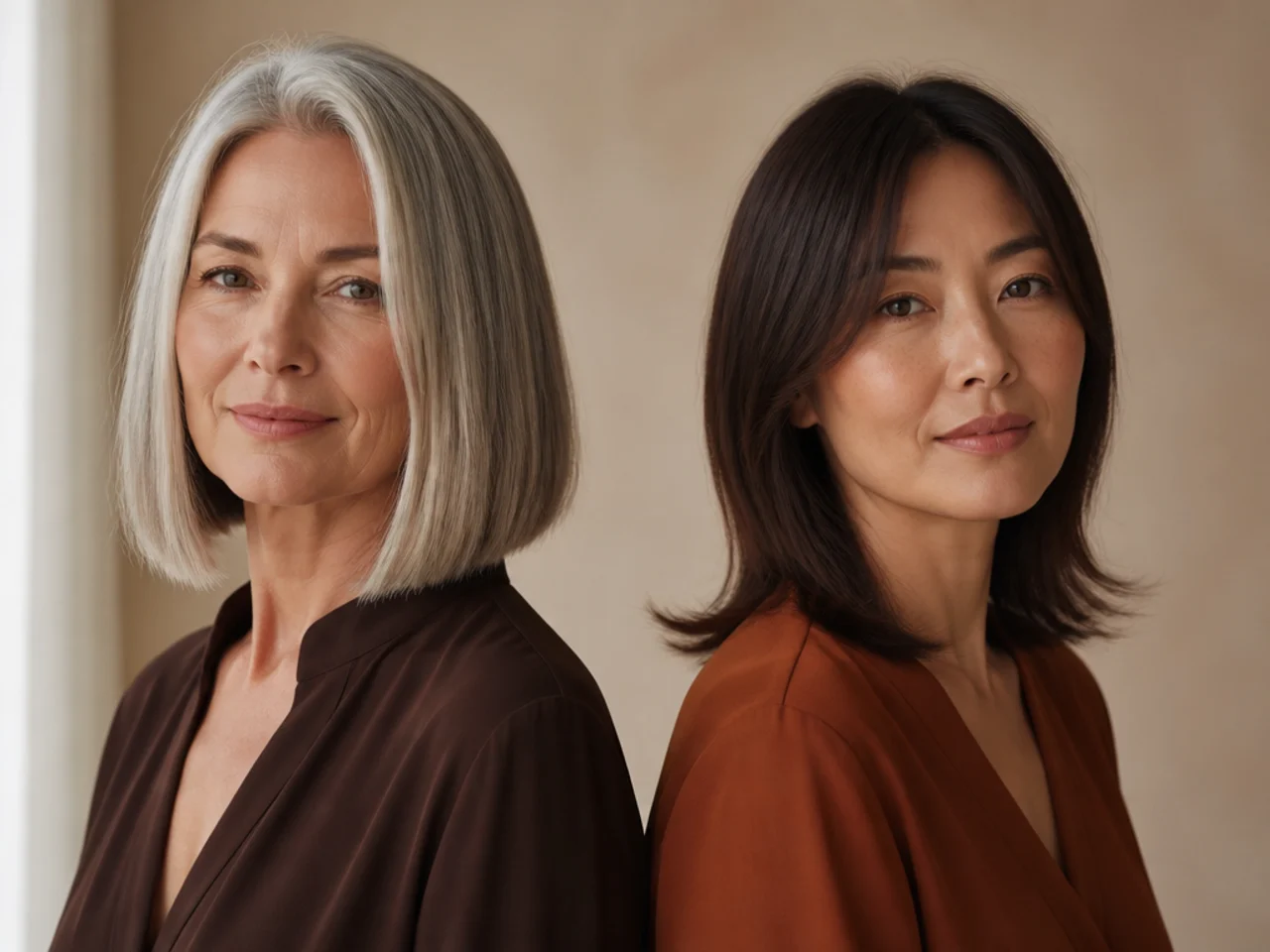 Blunt and tapered ends compared on fine hair