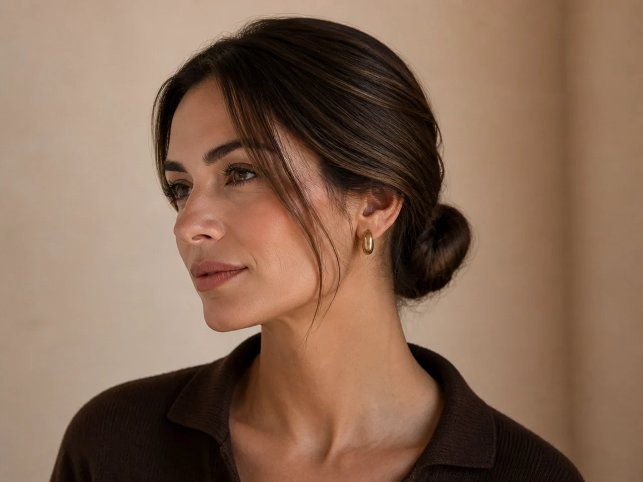 A simple low bun