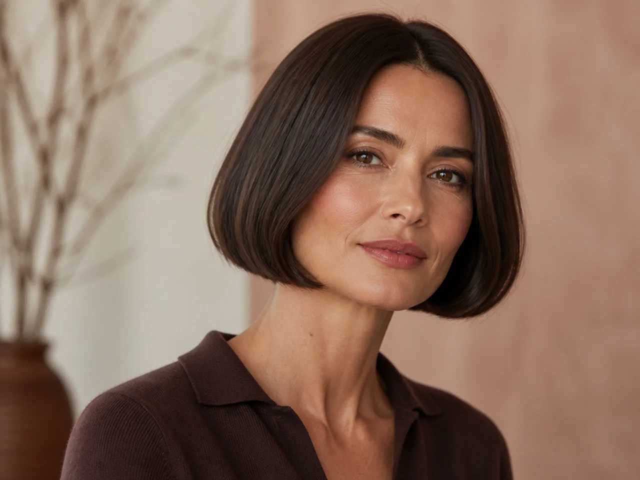 A classic chin-length bob
