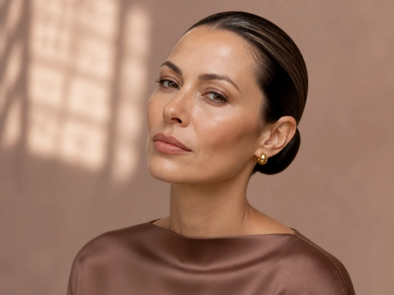 A stiff over-producted slicked style
