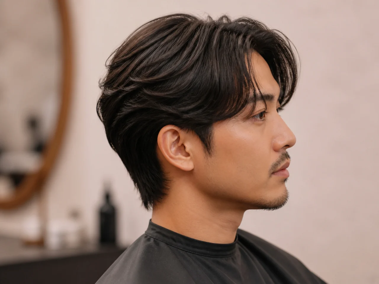 Four side-by-side portraits of the four endgame cuts after growing out a two block — long two block, layered flow, wolf cut, and medium men's cut