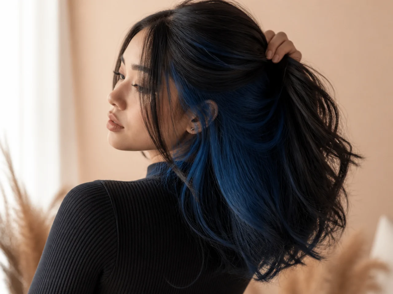 20 Dreamy Blue Peekaboo Hair Color Looks