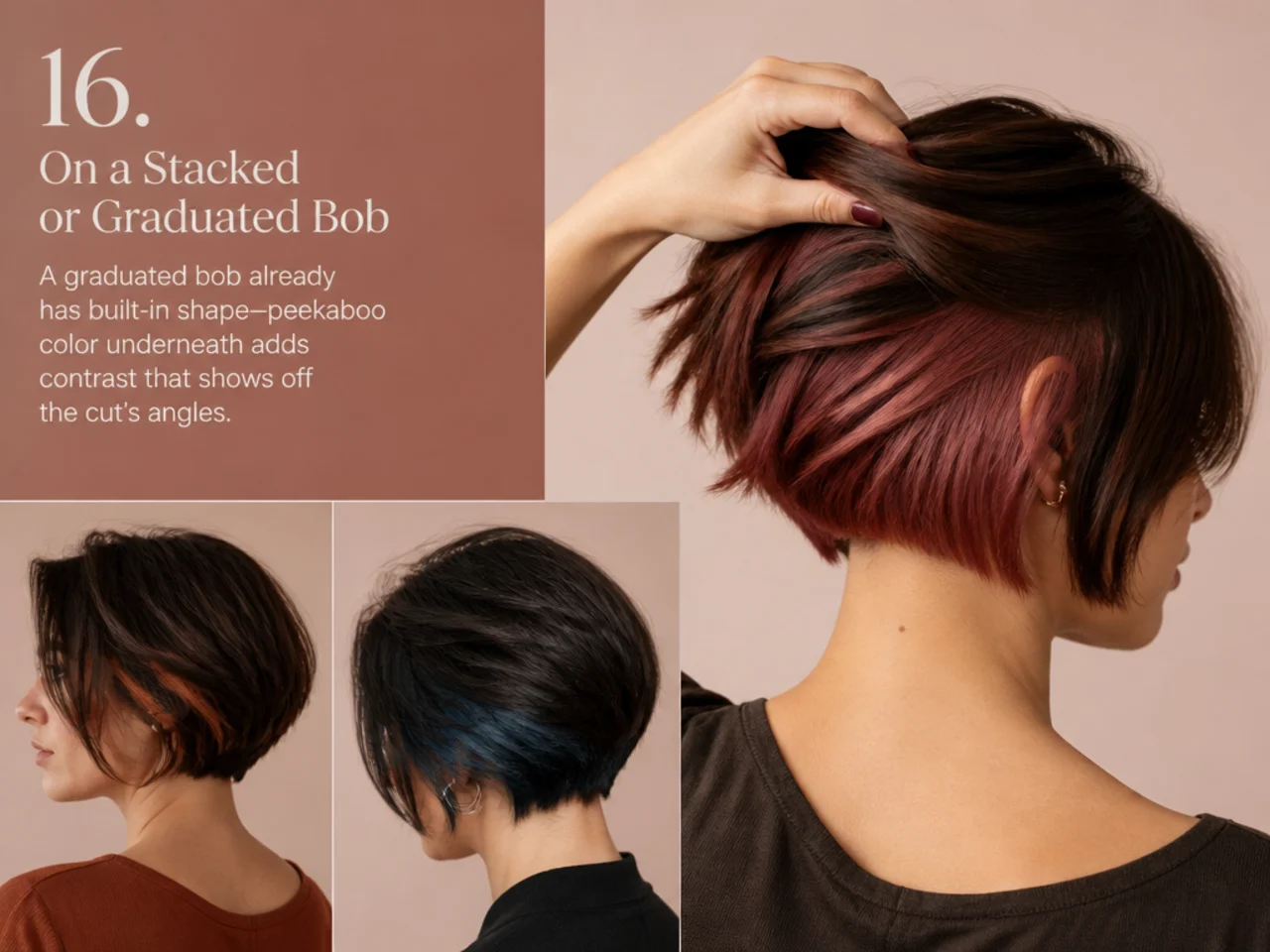 A panel on a graduated bob showing in sections