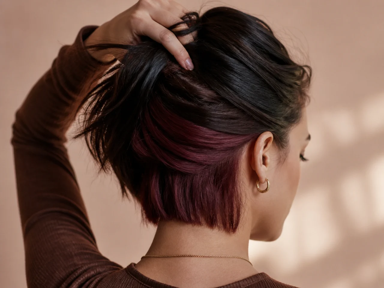 Colour on an undercut section