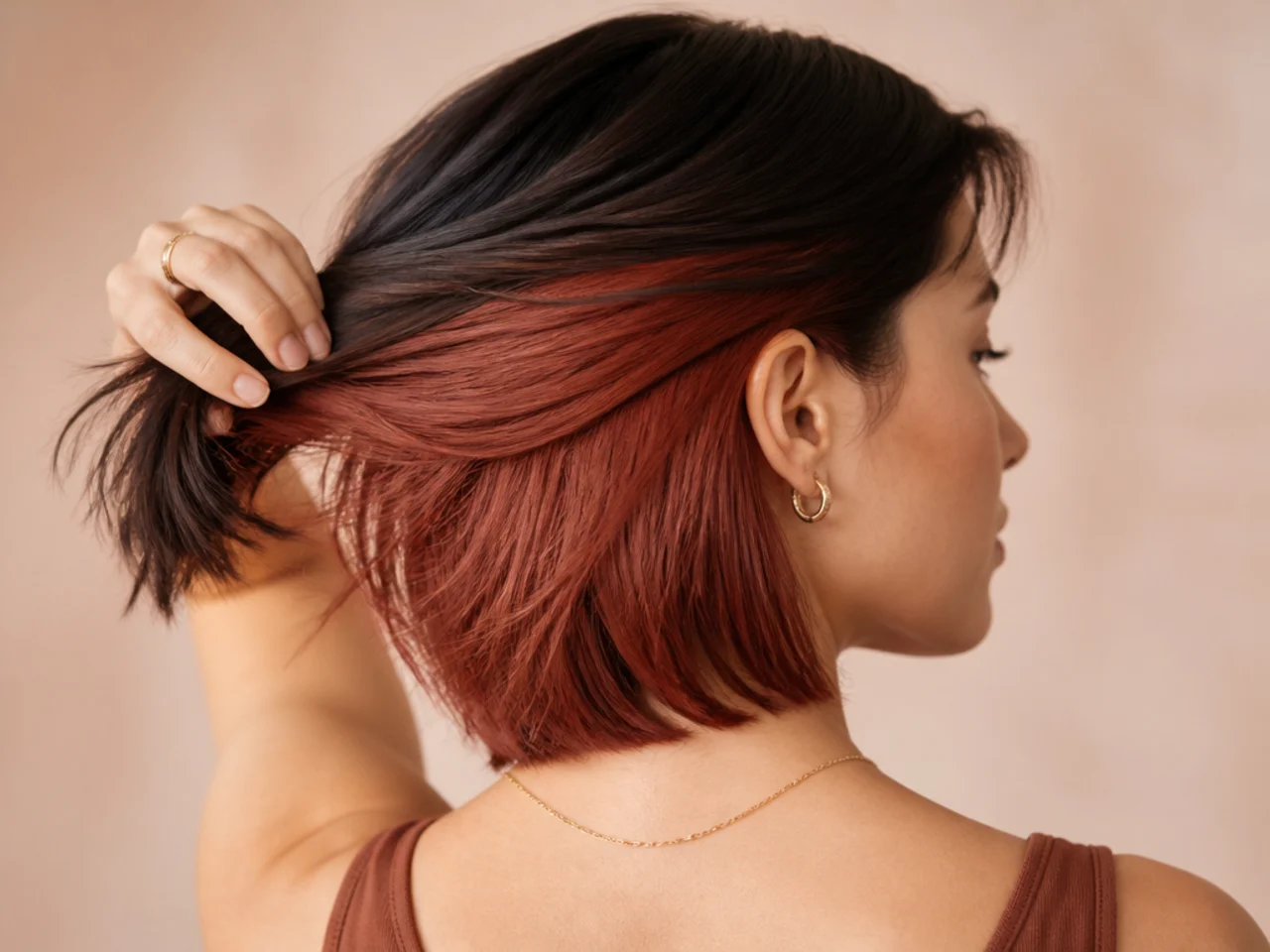 The entire underneath layer coloured