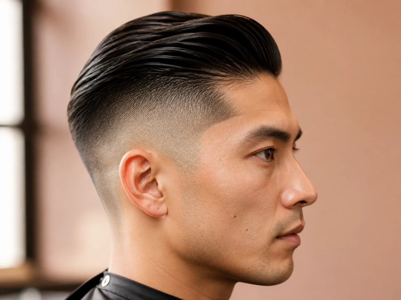 Disconnected undercut with slick-back top for a modern office
