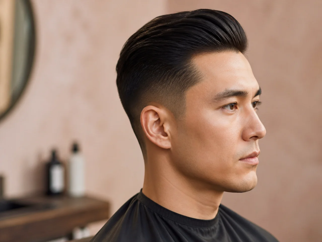 Well-groomed man in office attire with a professional haircut