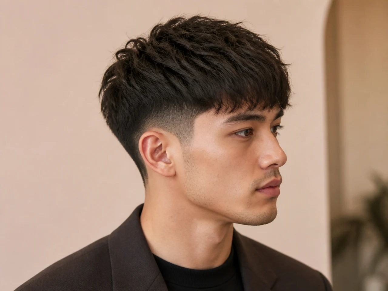 Textured Fringe with Taper Fade