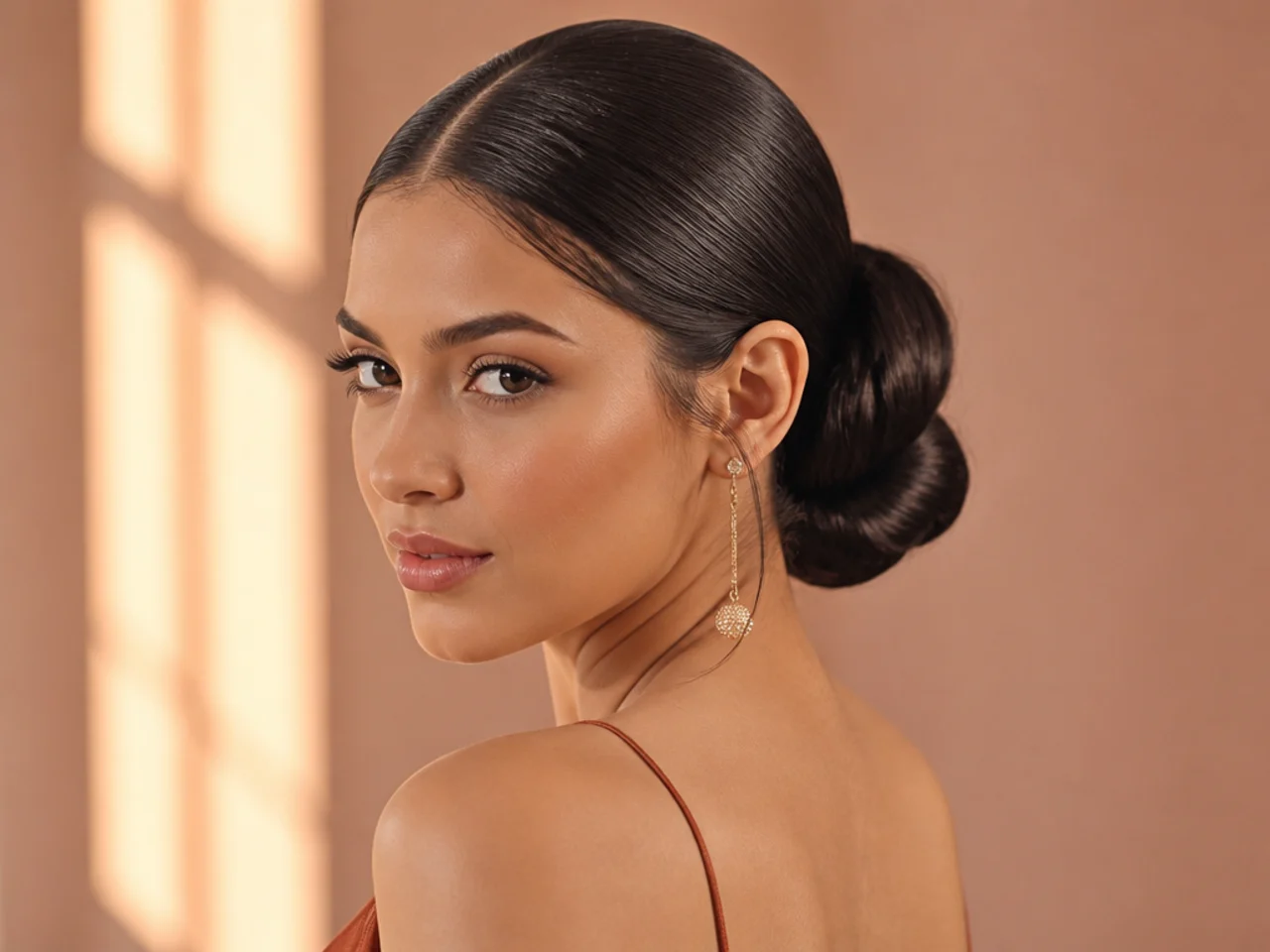A double-anchored low bun