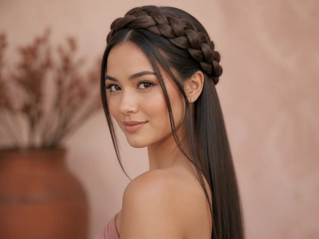 A crown braid