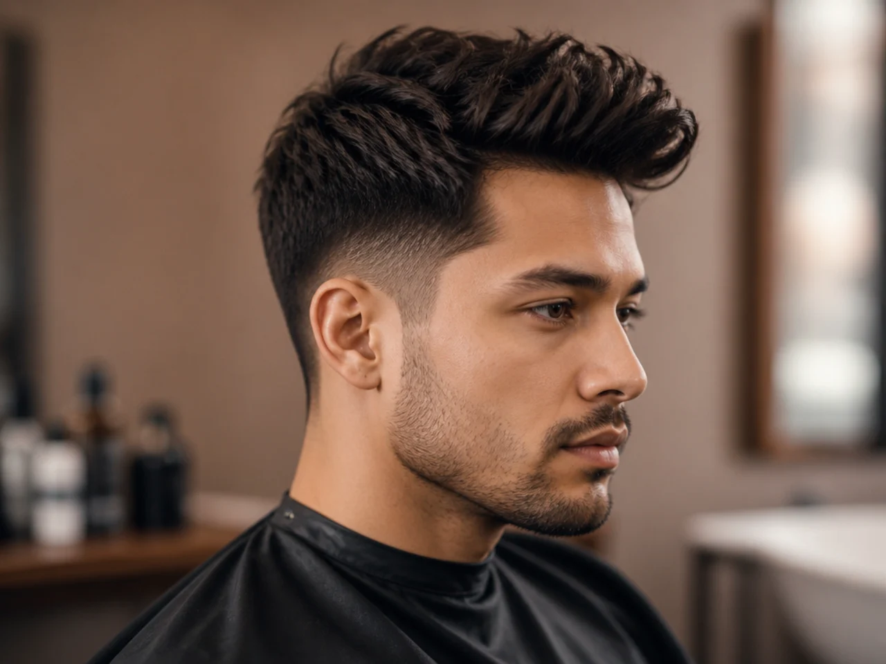 textured quiff hairstyle