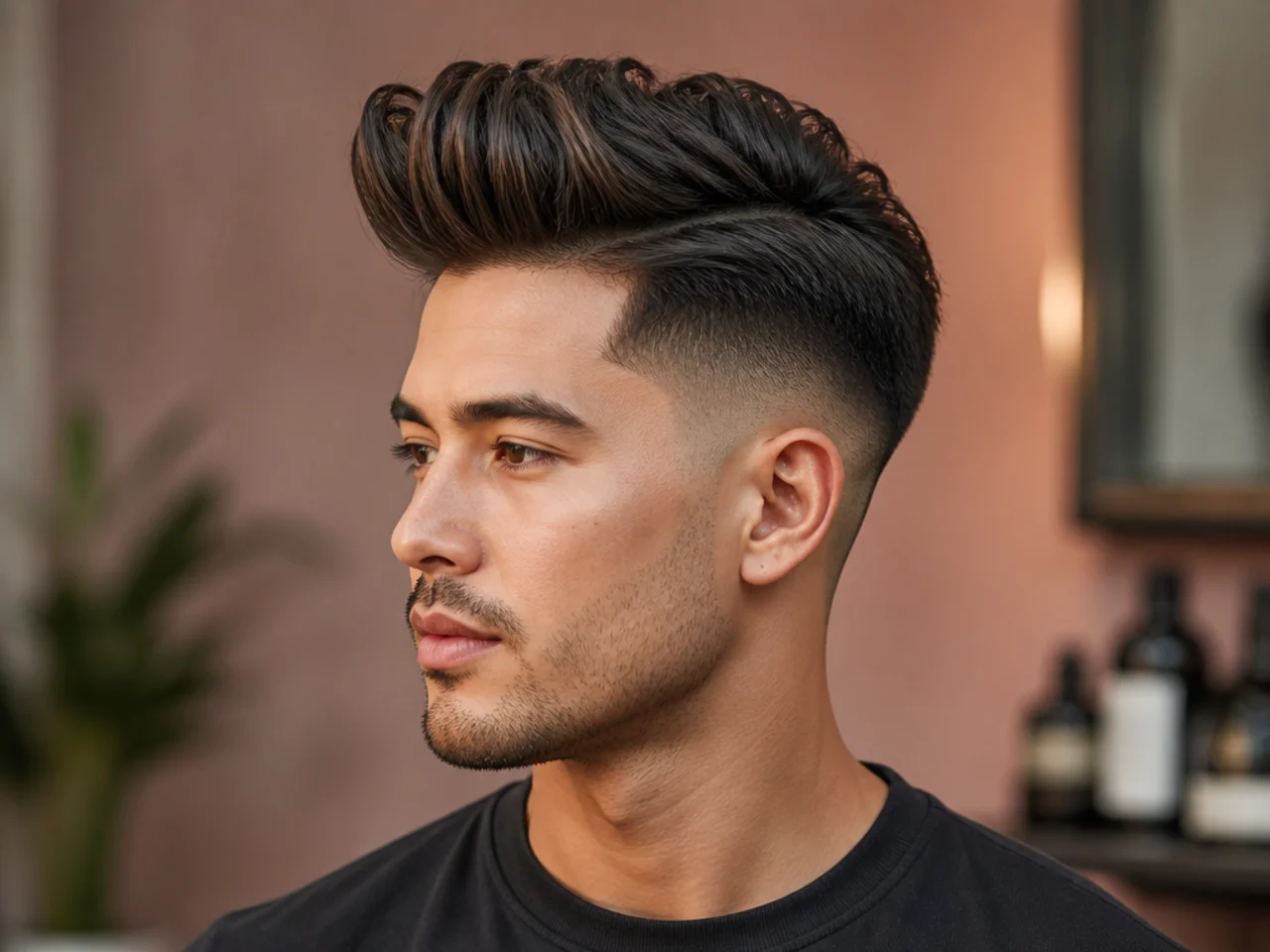 Thick Quiff Fade