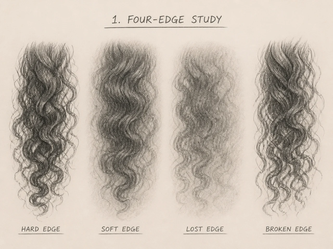 20 Realistic Curly Hair Drawing Ideas