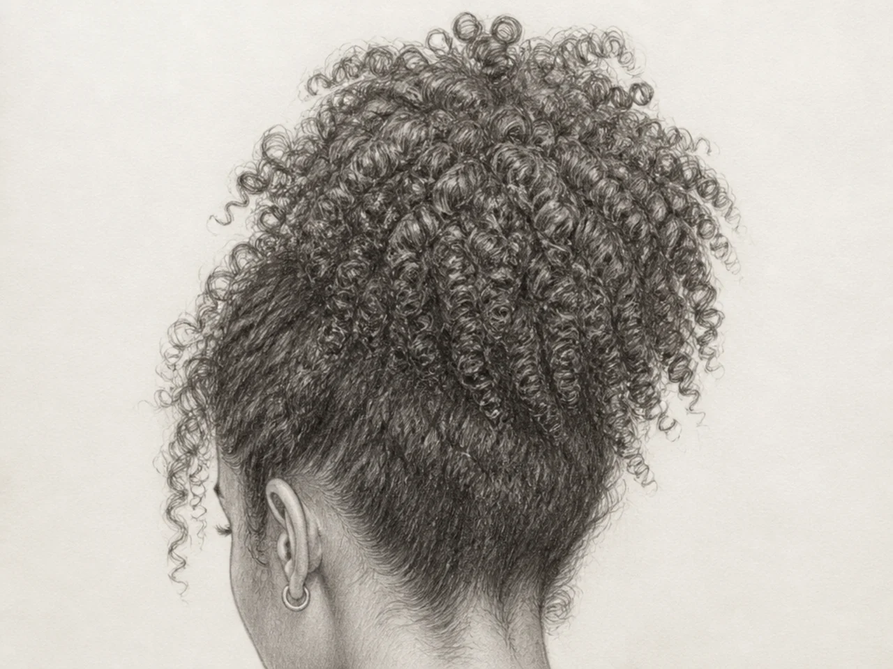 Realistically rendered coily texture