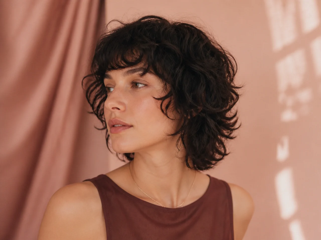 A soft shag on fine sparse curls with minimal layering