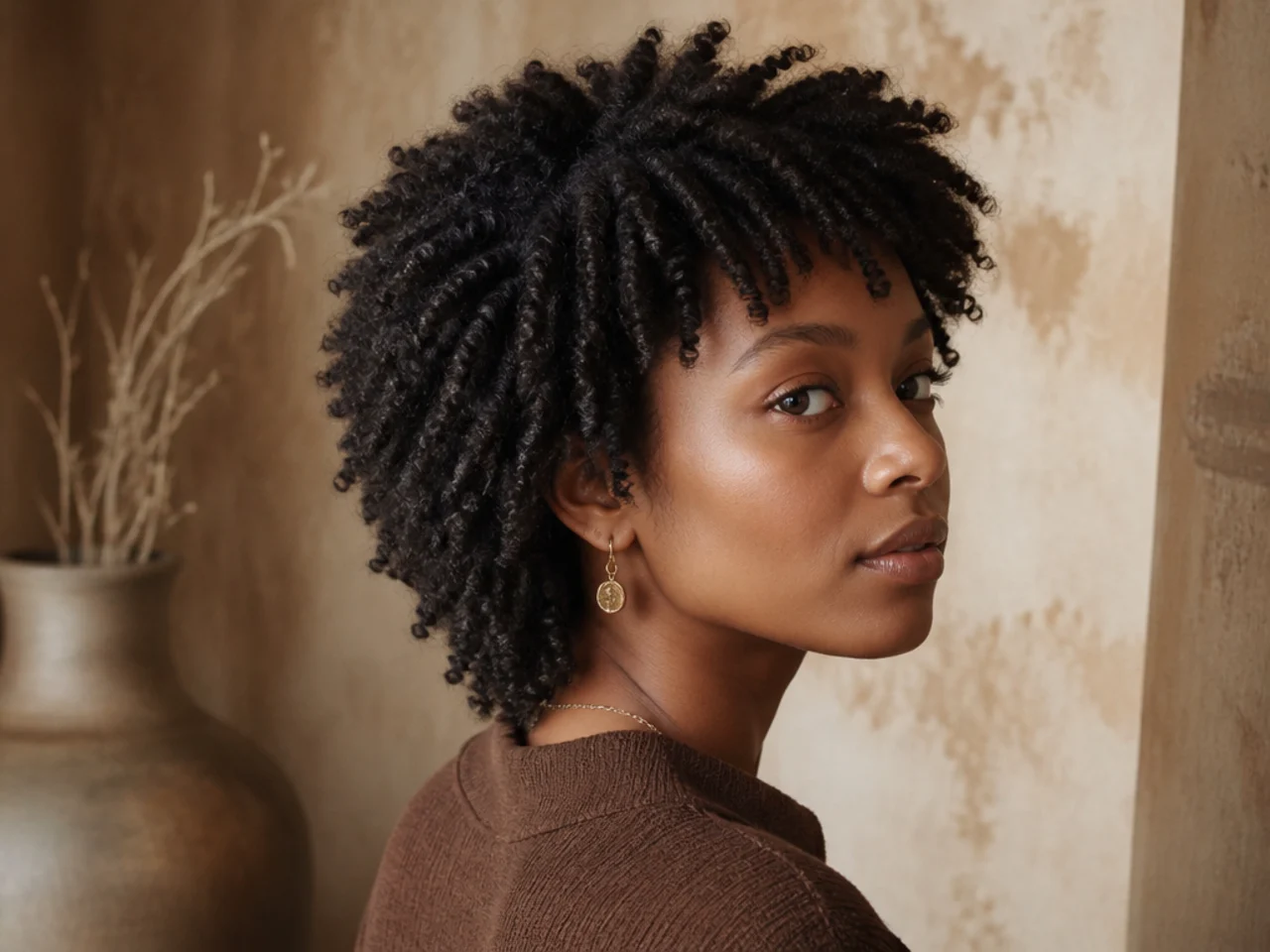 A tapered shag with length kept at the crown on 4B coils