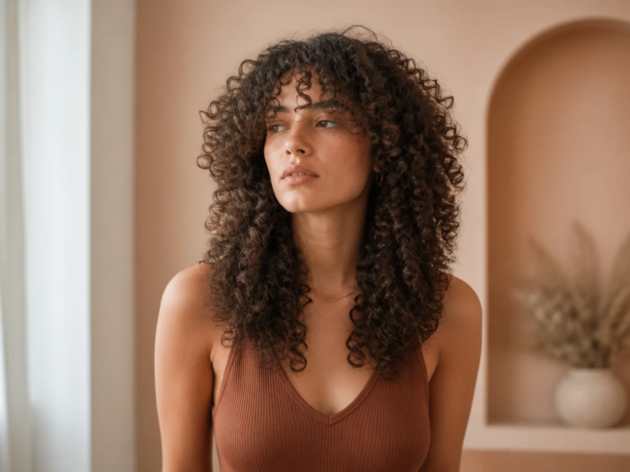 A triangular curly outline caused by layers cut too low