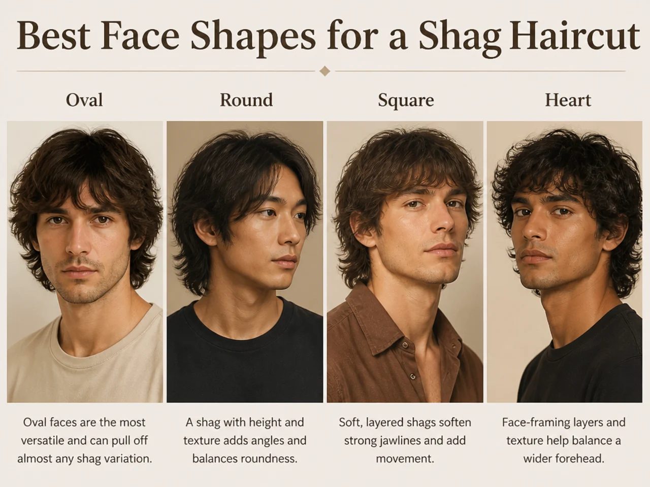 Best Face Shapes for a Shag Haircut