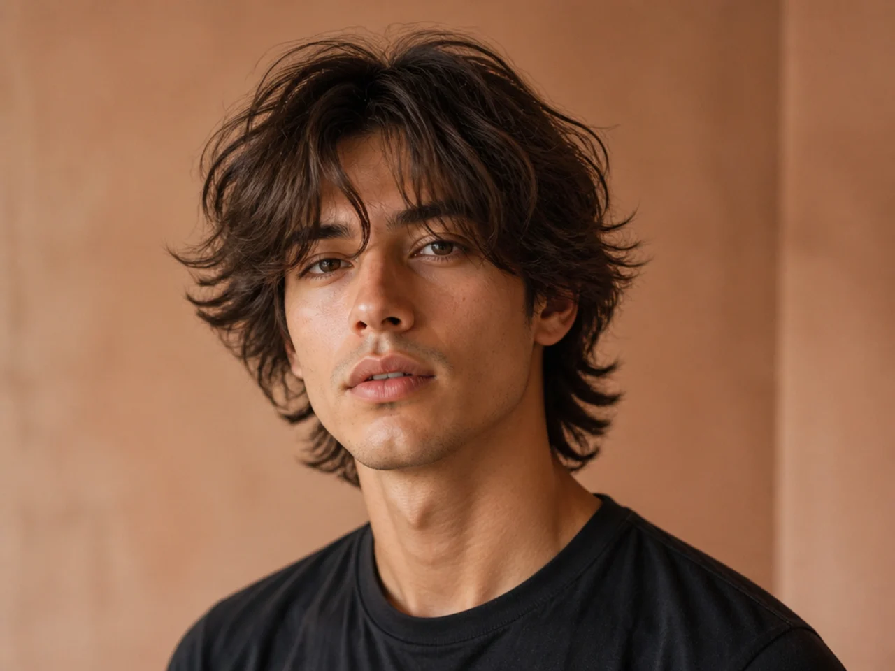 Fluffy Shag with Semi-Parted Fringe