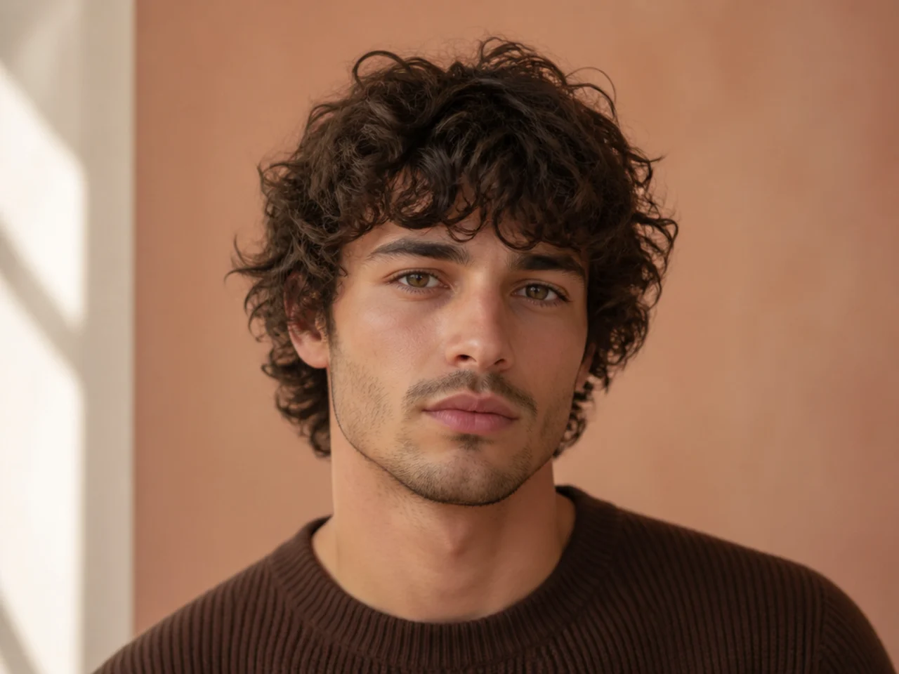 Short Curly Shag with Bangs