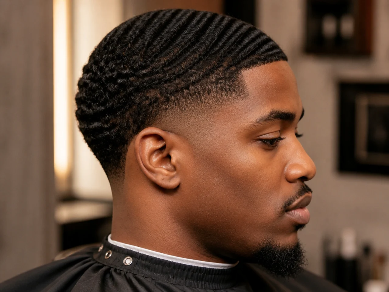 Short burst fade with 360 waves on top