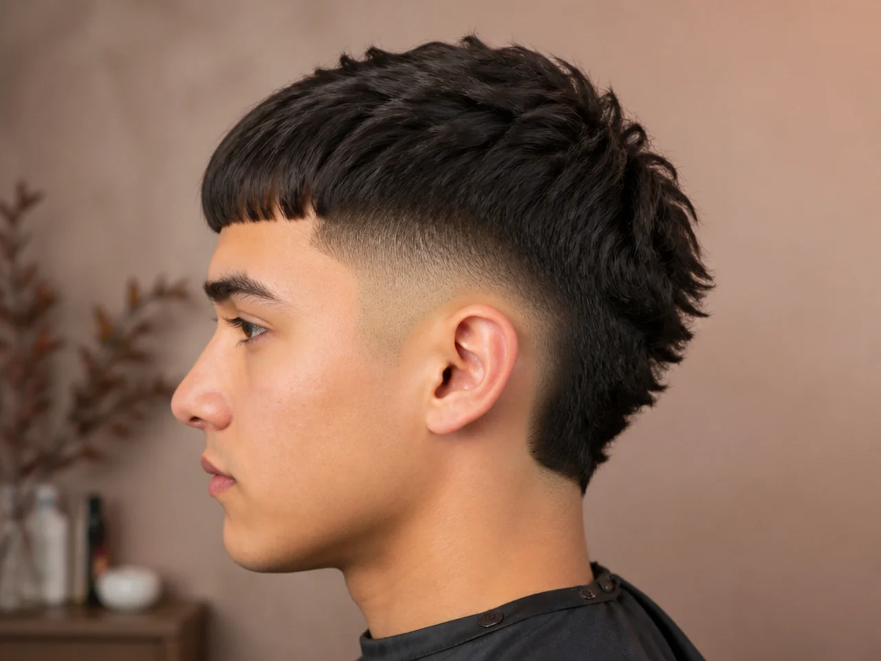 Short burst fade with a flat Edgar fringe