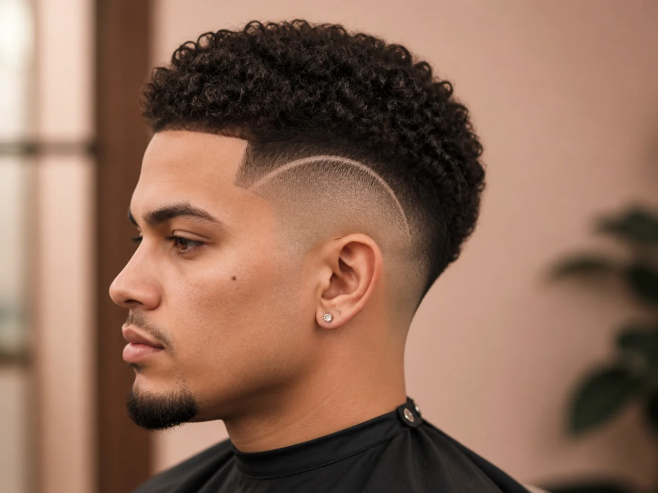Short burst fade with the arc taken to skin