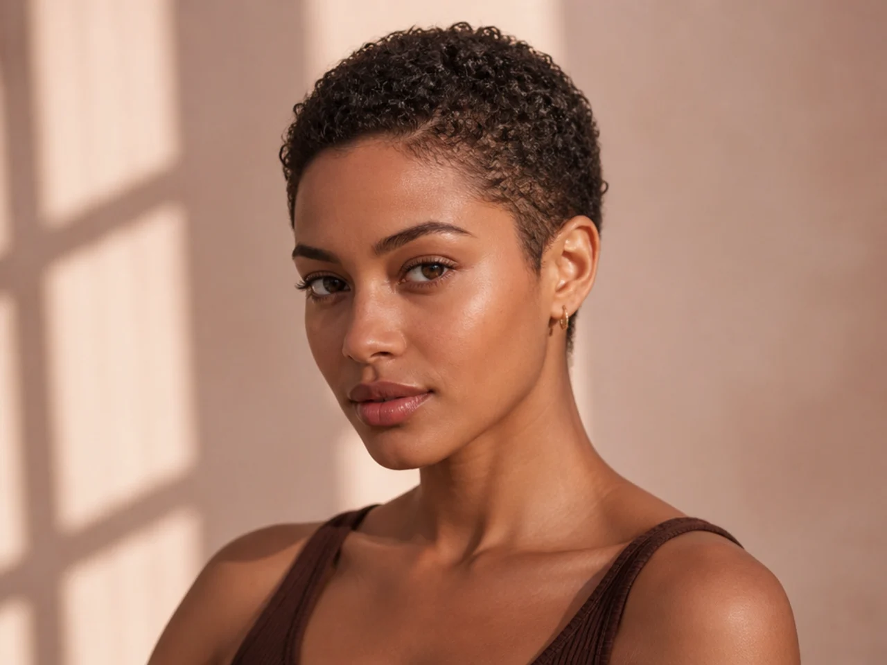 Curly Buzz Cut