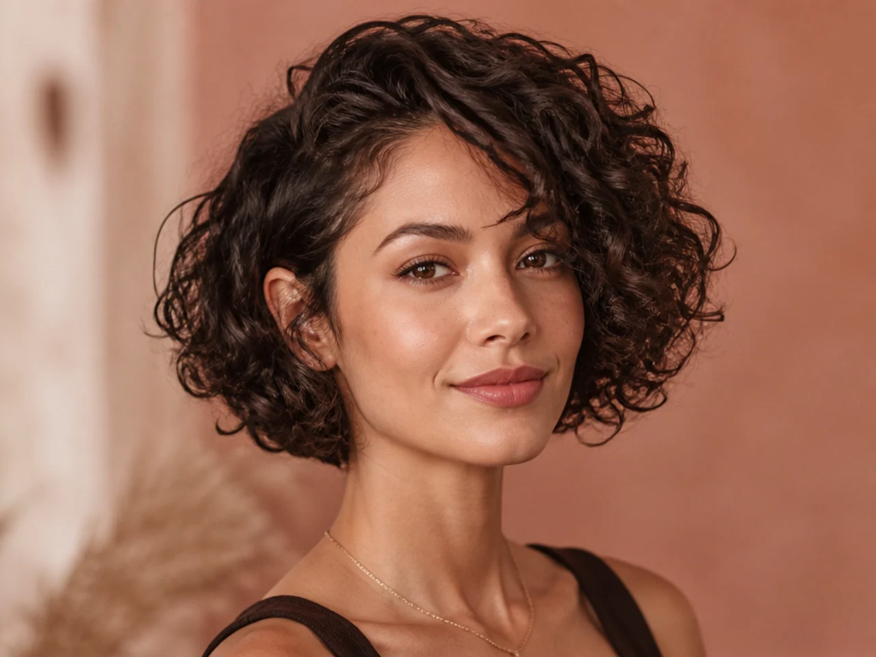 Curly Inverted Bob