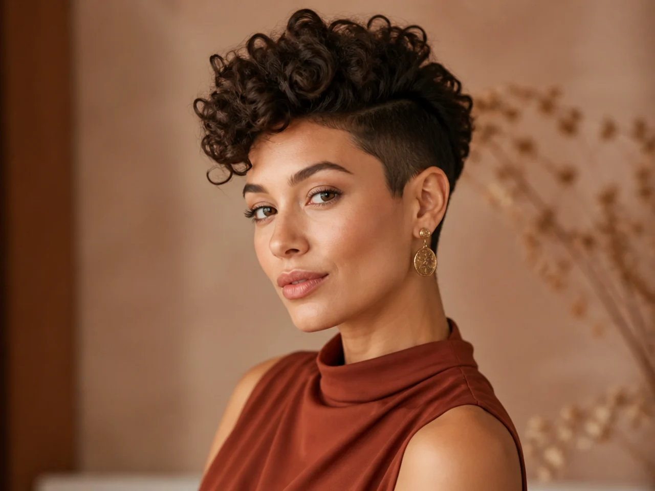 Curly Pompadour